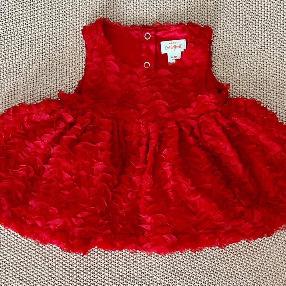 Cat & Jack Red and White Diaper Cover Set